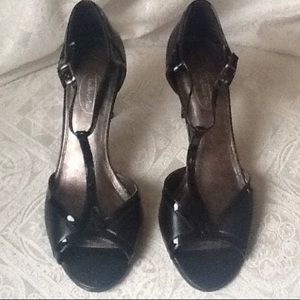 Talbots Peep Toe T Strap Pumps Heels Sandals